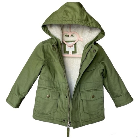 Cat & Jack | Olive Green Utility Jacket - Picture 1 of 8